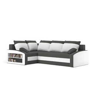 Rozkládací rohová sedací souprava s poličkou GRANDE