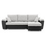 Rozkládací rohová sedací souprava VEGAS 250/160 Pravá Šedá/černá
