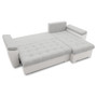 Rozkládací rohová sedací souprava VEGAS 250/160 Pravá Šedá/bílá - galerie #2