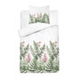 Bavlněné povlečení 5248 květy a kapradí 140x200 cm