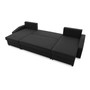Velká rozkládací sedací souprava SPARTA PLUS Černá - galerie #6