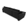 Velká rozkládací sedací souprava SPARTA PLUS Černá - galerie #3