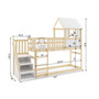 Dětská dřevěná postel ANTRESOLA se schůdky 90x200 cm - galerie #5