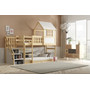Dětská dřevěná postel ANTRESOLA se schůdky 90x200 cm - galerie #4