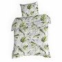 Bavlněné povlečení ELLEN zelené listy BAW25 140x200 cm