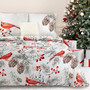 Vánoční povlečení z mikrovlákna ŠIŠKY SW 24 140x200 cm - galerie #1