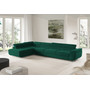 Rohová rozkládací sedací souprava BENJAMIN 155 XL Levá Zelená