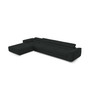 Rohová rozkládací sedací souprava BENJAMIN 272 XL Levá Černá - galerie #1