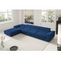 Rohová rozkládací sedací souprava BENJAMIN 272 XL Levá Modrá I