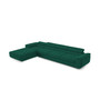 Rohová rozkládací sedací souprava BENJAMIN 272 XL Levá Zelená - galerie #1