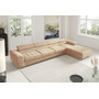Rohová rozkládací sedací souprava BENJAMIN 272 XL Pravá Béžová