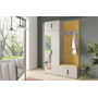 Předsíňová stěna BIANCO IV Se zrcadlem Žlutá - galerie #4