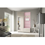 Předsíňová stěna BIANCO IV Se zrcadlem Růžová - galerie #6