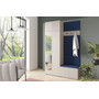 Předsíňová stěna BIANCO IV Se zrcadlem Modrá III - galerie #4