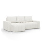 Rohová rozkládací sedací souprava Modena I Bílá