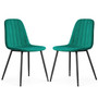 Set 2 ks čalouněných židlí LUMO - zelená