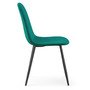Set 2 ks čalouněných židlí LUMO - zelená - galerie #1