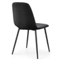 Set 2 ks čalouněných židlí LUMO - černá - galerie #3