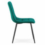 Set 2 ks čalouněných židlí NERO - zelená - galerie #1