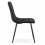 Set 2 ks čalouněných židlí NERO - černá - galerie #1
