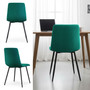 Set 2 ks čalouněných židlí MILO - zelená - galerie #4