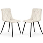 Set 2 ks čalouněných židlí MILO - béžová