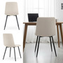 Set 2 ks čalouněných židlí MILO - béžová - galerie #4