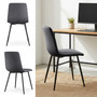Set 2 ks čalouněných židlí LIVO - šedá - galerie #4