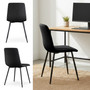 Set 2 ks čalouněných židlí LIVO - černá - galerie #4