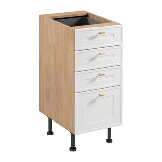 Kuchyňská skříňka SORENTO D40S4 AX -  Puccini/bílý rám