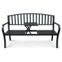 Zahradní lavička DUO, černá - galerie #1