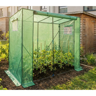Zahradní fóliový skleník, zelený, 202x80x170 cm