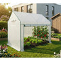 Zahradní fóliový skleník, bílý, 200x140x200 cm - galerie #1