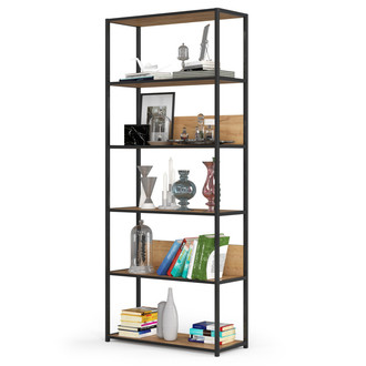 Regál 800, černá/řemeslný dub