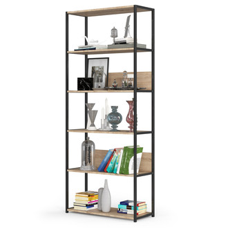 Regál 800, černá/dub sonoma