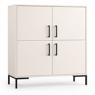 Komoda na nožičkách 4D - béžová