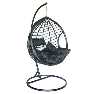 Závěsné křeslo DOMINIKANA - černá