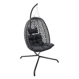 Závěsné křeslo LIMONE - černá