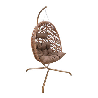 Závěsné křeslo LIMONE - hnědá