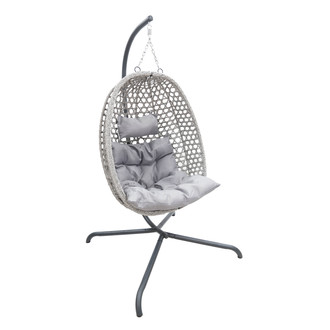 Závěsné křeslo LIMONE - šedá