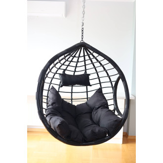 Závěsný koš  DOMINIKANA - černá