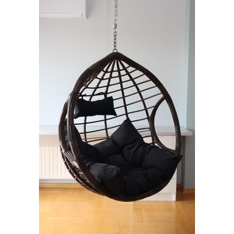 Závěsný koš  DOMINIKANA - hnědá