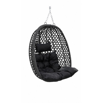 Závěsný koš LIMONE - černá