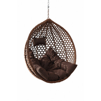 Závěsný koš TROPIKAL - hnědá