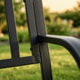 Zahradní lavička LINEA, černá - galerie #3