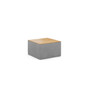 Taburet NOVA s deskou Šedá I - galerie #1