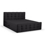 Postel CAMILA LUX 140x200 cm Tmavě šedá I - galerie #5