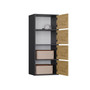 Komoda ALMA - antracit/dub artisan - galerie #3