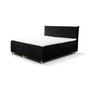 Čalouněná postel FRILLY 160x200 cm Černá