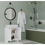Koupelnová skříňka NINA 2DUM - bílá - galerie #9